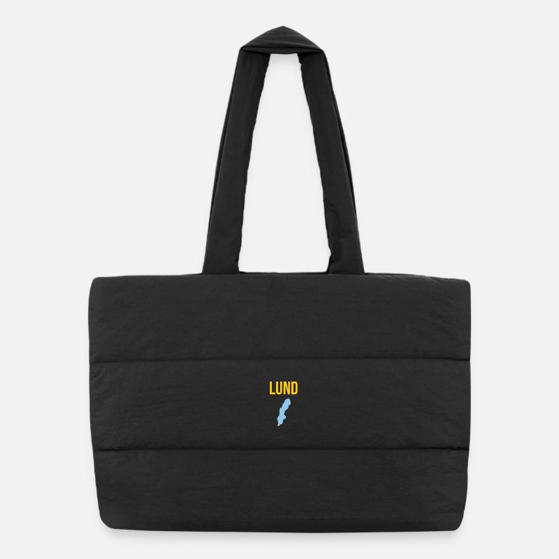 Lund Suède T-Shirt Lund Souvenir Souvenir Sac shopping matelassé