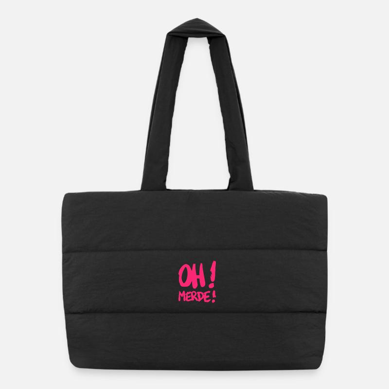 Merde Sac shopping matelassé