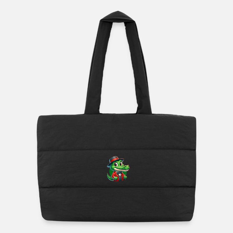 Crocodile Russe en Russe Crocodiles Russes Sac shopping matelassé