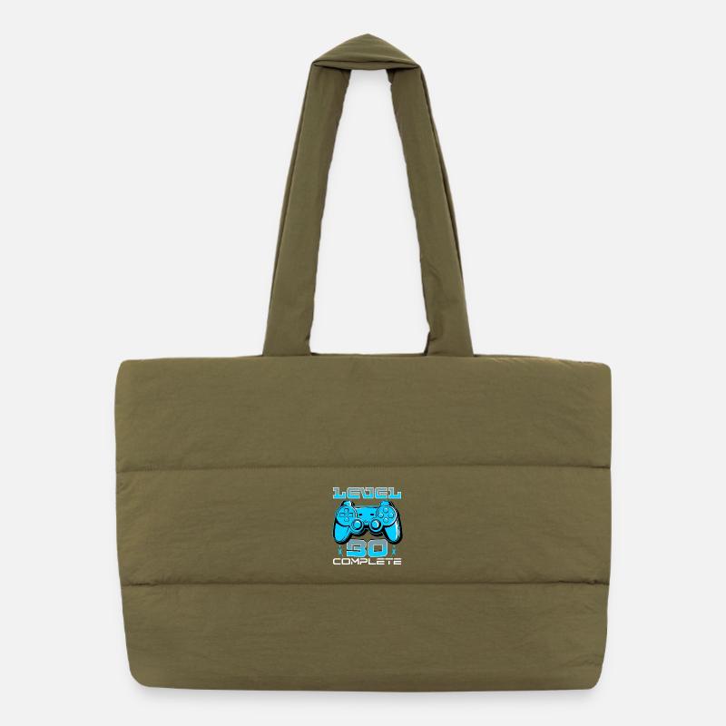 Level 30 Complete Gamepad Puffer Shopping Bag