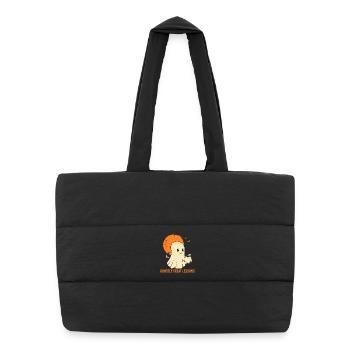 Funny Teacher Skeleton Halloween Classroom - Puffer Shopping Bag - black - Front