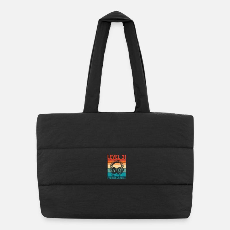 31e anniversaire Hommes Gamer Niveau 31 Débloqué Sac shopping matelassé
