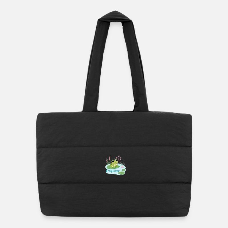 Grenouille Gourmande Amour Sac shopping matelassé