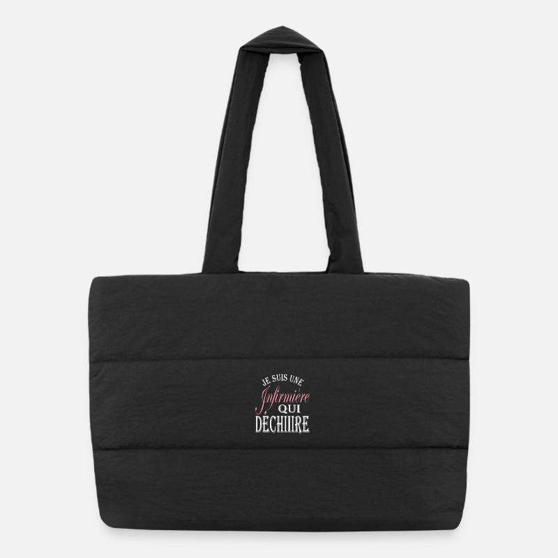 Cadeau original infirmière - Meilleure infirmière Sac shopping matelassé