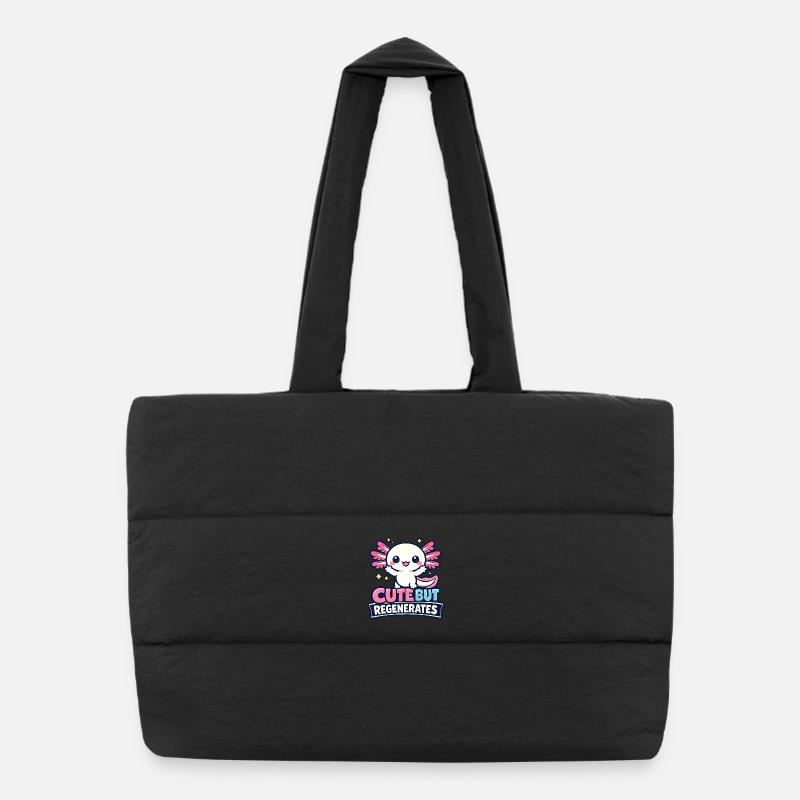 Mignon mais régénère - Axolotl Sac shopping matelassé