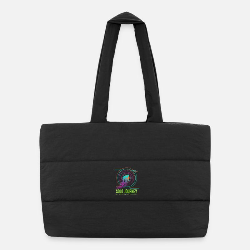 Voyage Solo Cycliste Néon Sac shopping matelassé