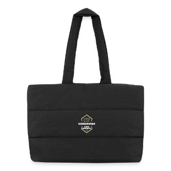 Nettoyage d’égouts de travail - Sac shopping matelassé - noir - Devant
