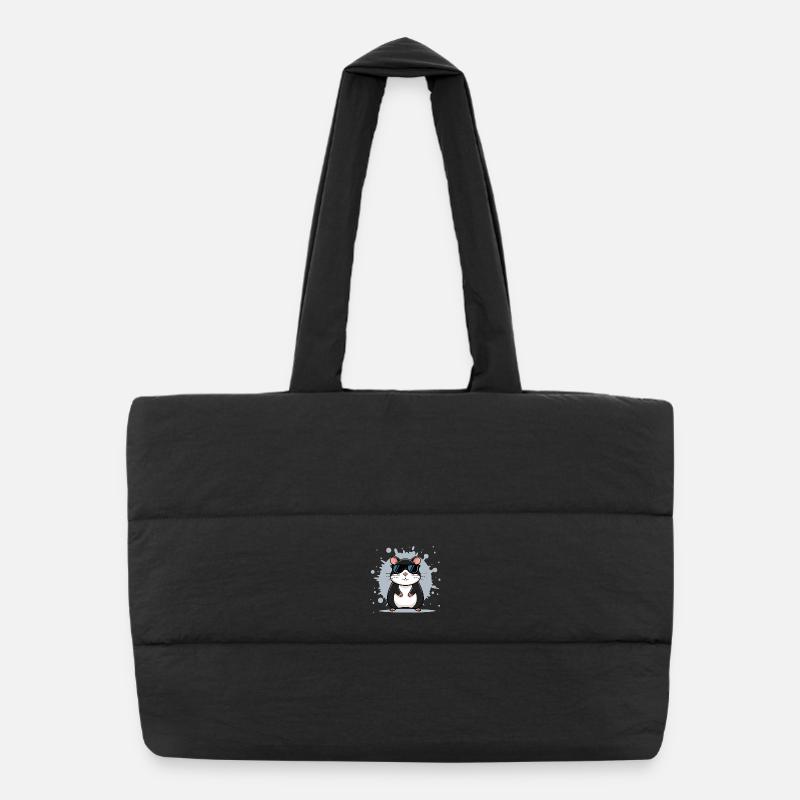 Hamster lunettes soleil Sac shopping matelassé