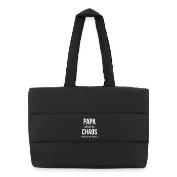 Papa Officiel du Chaos - Sac shopping matelassé - noir - Devant