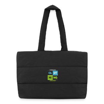 CLOTHING Urban Block — Neon Black - Puffer Shopping Bag - black - Front