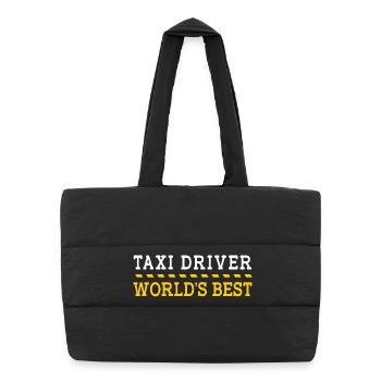 Taxi Taxi Driver - Puffer Shopping Bag - black - Front