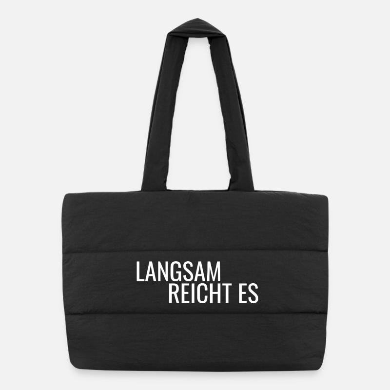 Langsam reicht es Puffer-Einkaufstasche