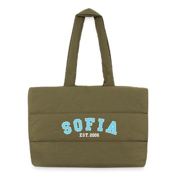 Sofia gegründet 2006 - Puffer-Einkaufstasche - safari Green - Vorne