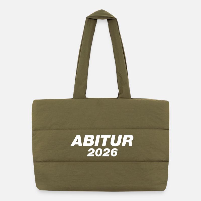 Abi 2026 - Abitur - Don | Conception minimale Sac shopping matelassé