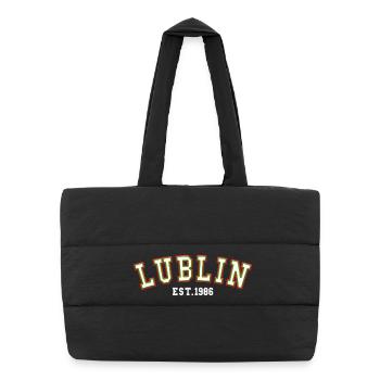 Lublin Fondée en 1986 - Sac shopping matelassé - noir - Devant