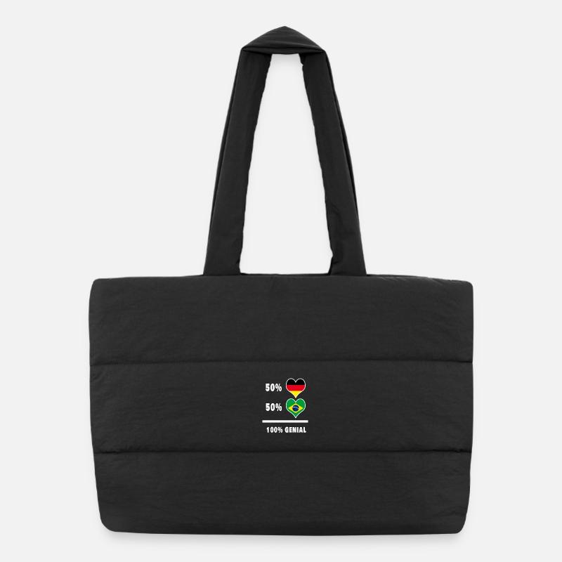 Deutschland und Brasilien Genial / Geschenk Puffer-Einkaufstasche