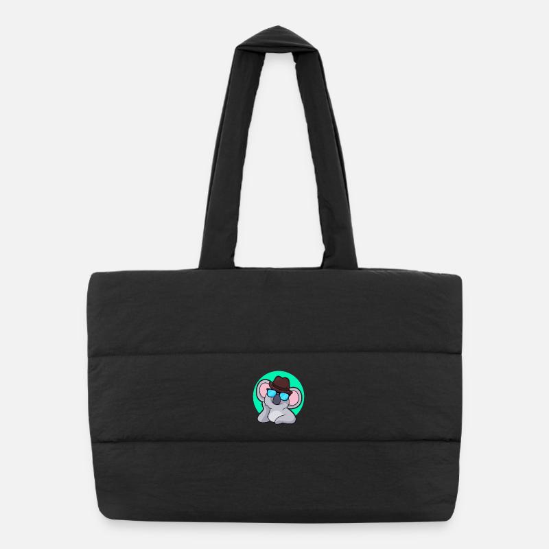 Detective Koala Puffer Shopping Bag