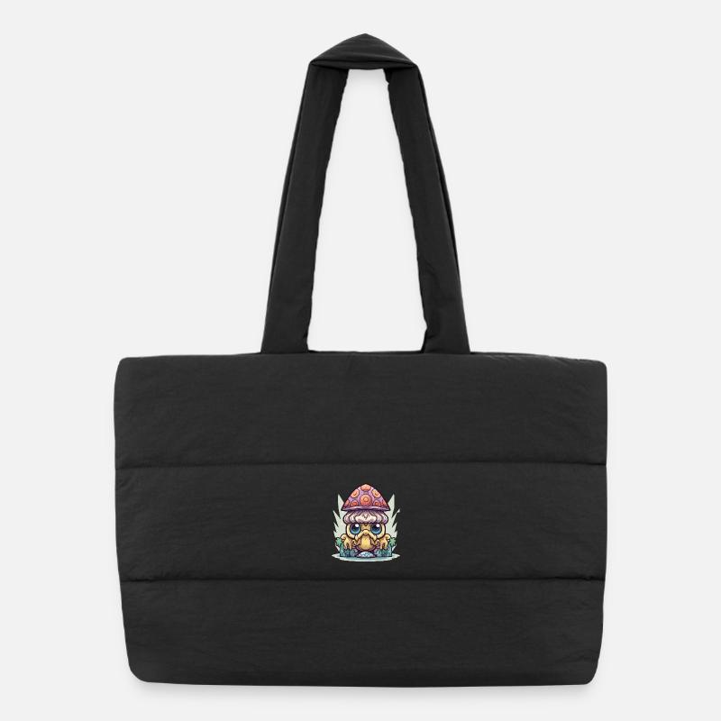 Kawaii Mushroom Guardian Puffer Shopping Bag