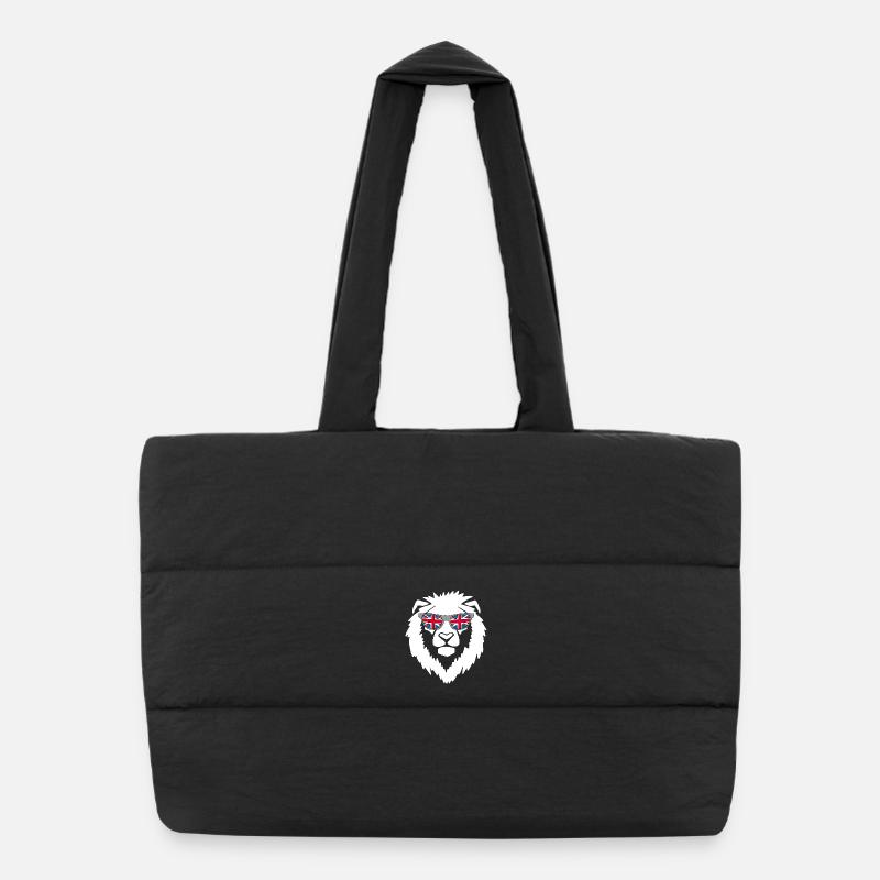Lion du Royaume-Uni blanc Sac shopping matelassé
