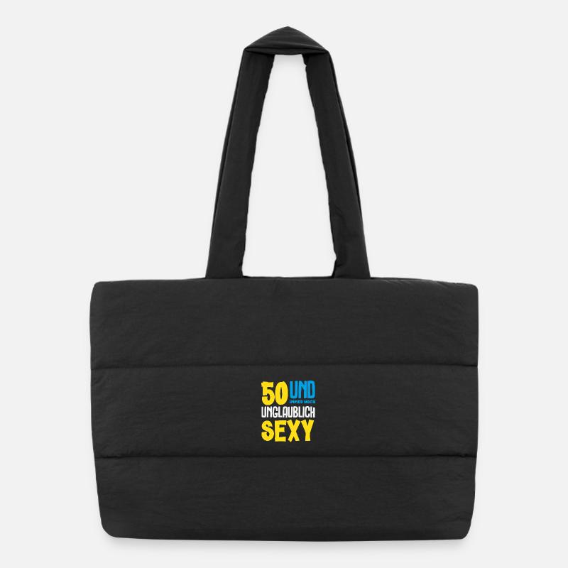 Cadeau amusant pour un 50e anniversaire Sac shopping matelassé