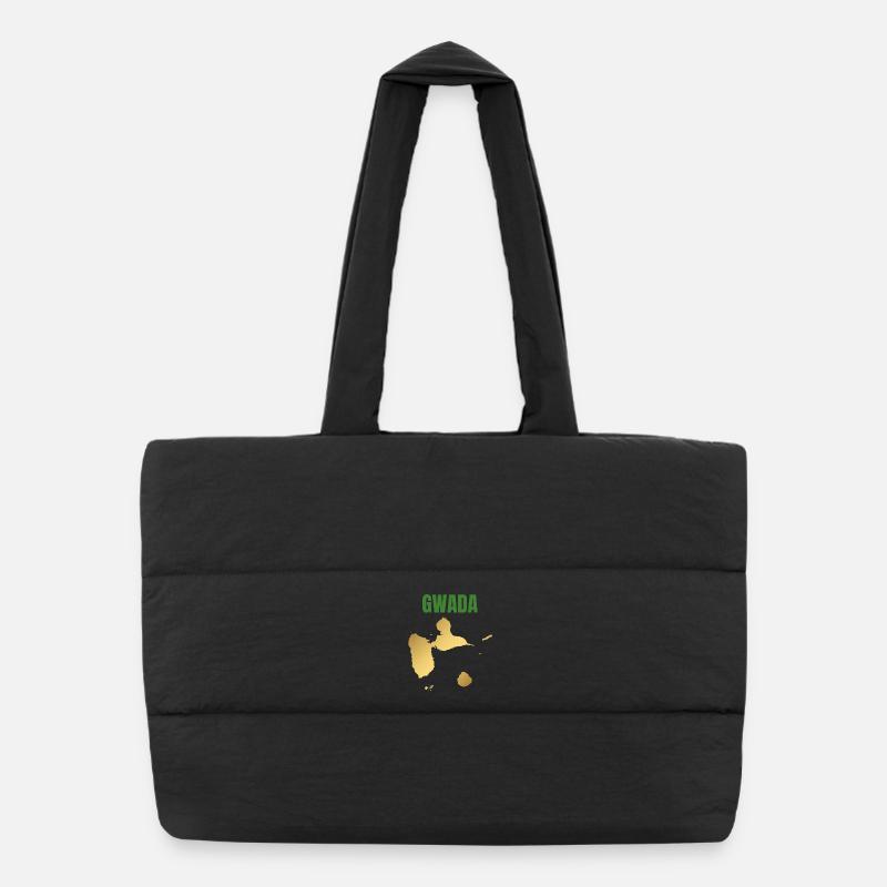 T-shirt GWADA carte dorée Antilles Sac shopping matelassé