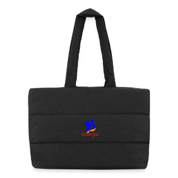  16 Charentais Bleu Rouge - Sac shopping matelassé - noir - Devant
