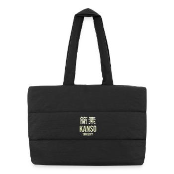 Kanji-Einfachheit optimiert - Puffer-Einkaufstasche - Schwarz - Vorne