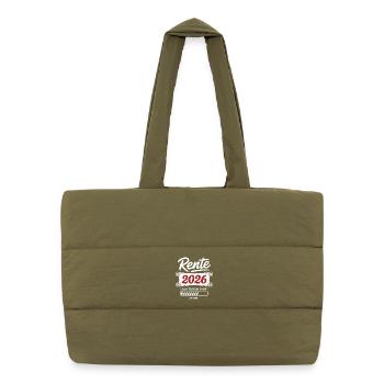 Rente 2026 Countdown Läuft - Puffer-Einkaufstasche - safari Green - Vorne
