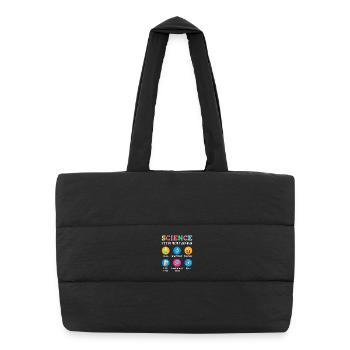 La science suscite la curiosité - Sac shopping matelassé - noir - Devant