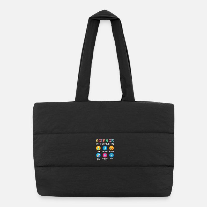 La science suscite la curiosité Sac shopping matelassé
