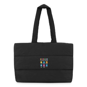 La science suscite la curiosité - Sac shopping matelassé - noir - Devant