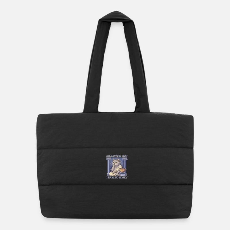 No money Puffer Shopping Bag