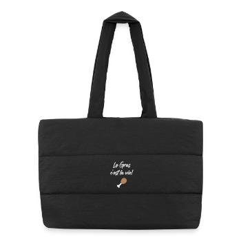 Le Gras c'est la vie! Karadoc Cult - Puffer Shopping Bag - black - Front