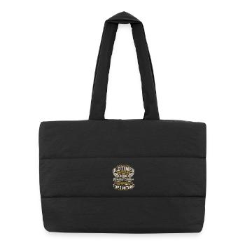 40e anniversaire 1986 Voiture vintage Rétro - Sac shopping matelassé - noir - Devant