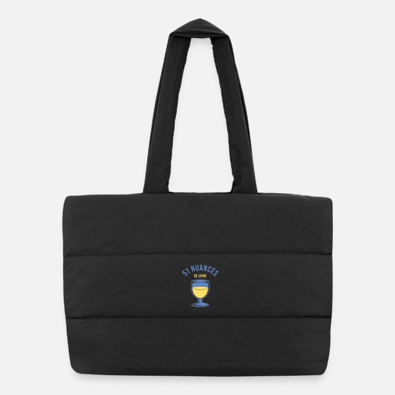 51 nuances de jaune - Pour les fans de pastis Sac shopping matelassé