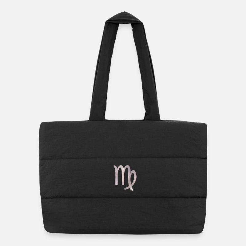 Vierge - Sac shopping matelassé - noir
