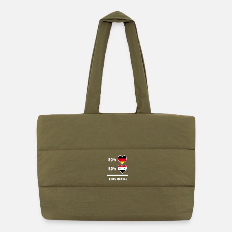 Germany and Syria 100% Brilliant / Gift Puffer Shopping Bag