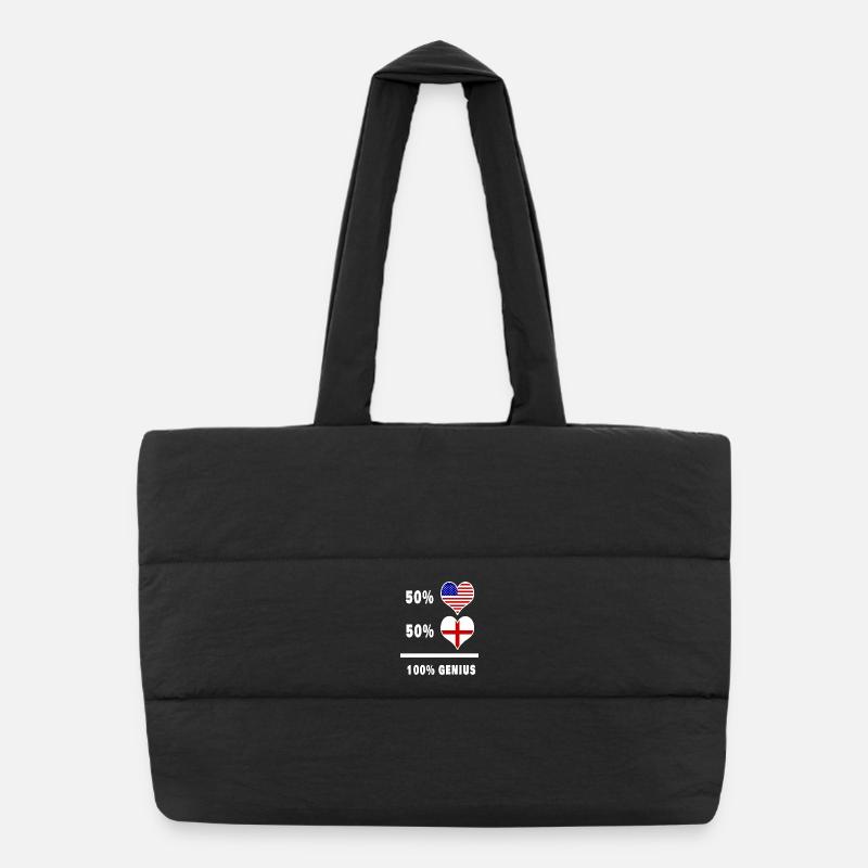 England and USA Genius / gift Puffer Shopping Bag