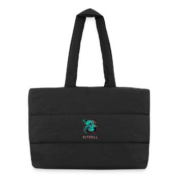 Pitbull - Sac shopping matelassé - noir - Devant
