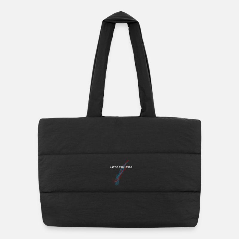 Drapeau du Luxembourg, fierté luxembourgeoise Sac shopping matelassé