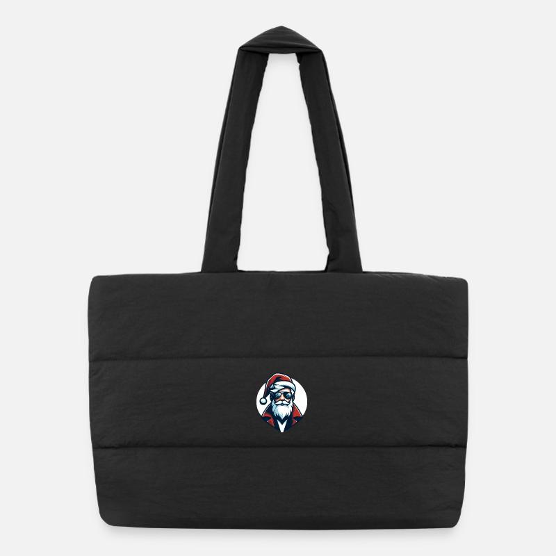 Père Noël Hipster - Noël Chic Sac shopping matelassé