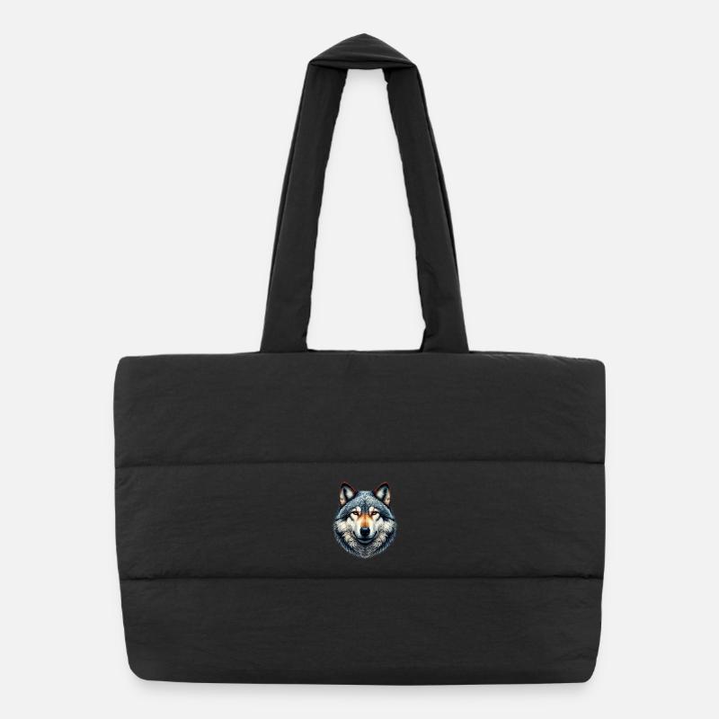 Wolf Puffer Shopping Bag