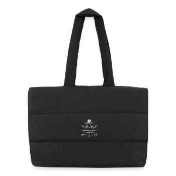 Christmas grouch, Ugly Christmas - Puffer Shopping Bag - black - Front