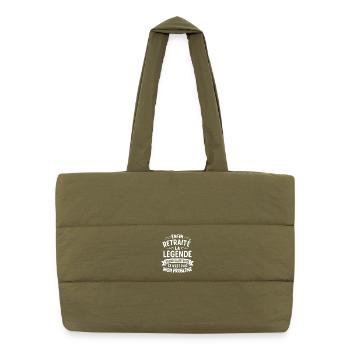 Legend Retreat Design Humor - Puffer Shopping Bag - safari green - Front