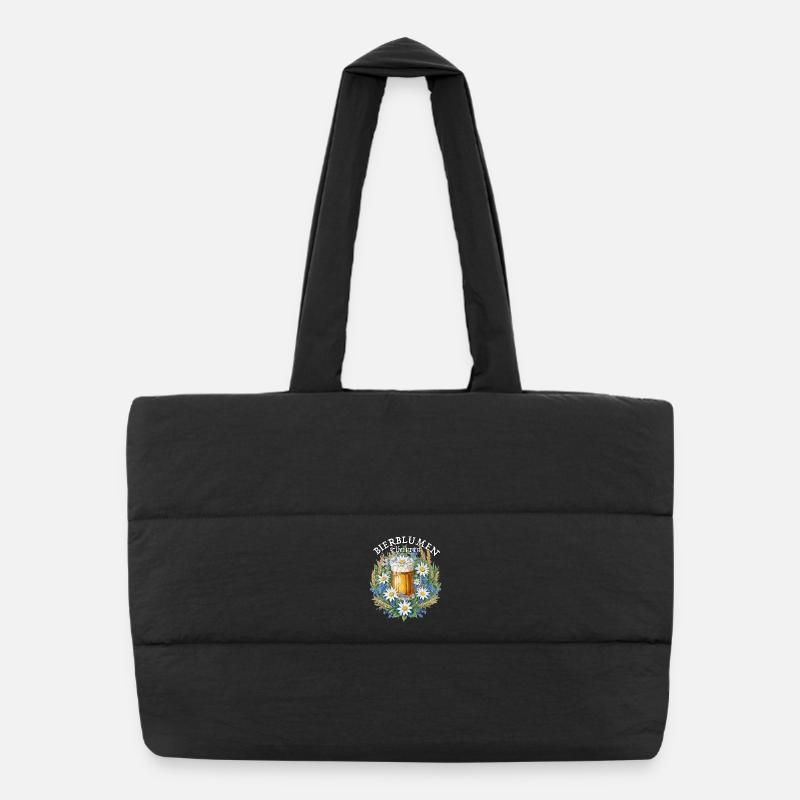 Beer flowers with chamomile and grain bartender Puffer Shopping Bag
