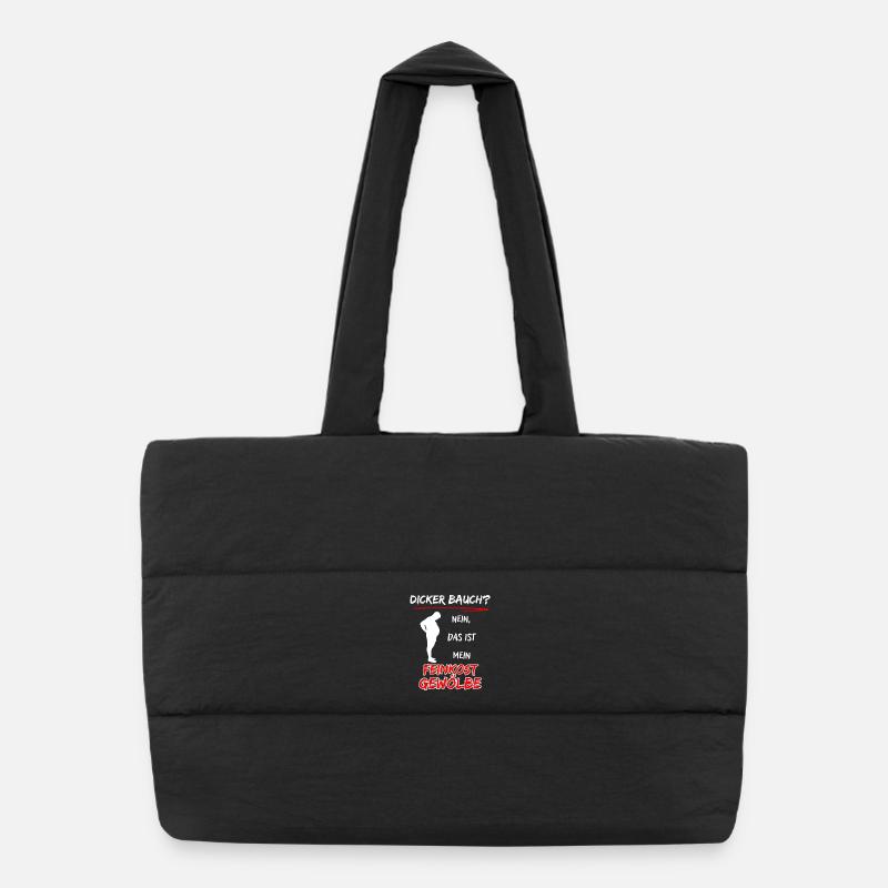 Fat belly? no that's my delicatessen vault Puffer Shopping Bag