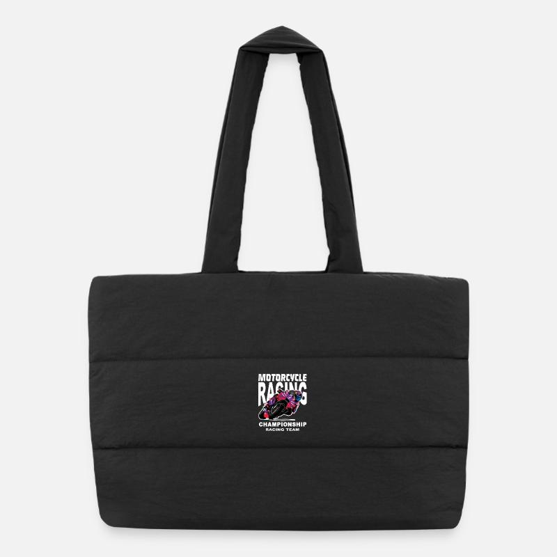 Championnat par équipes de course moto Sac shopping matelassé