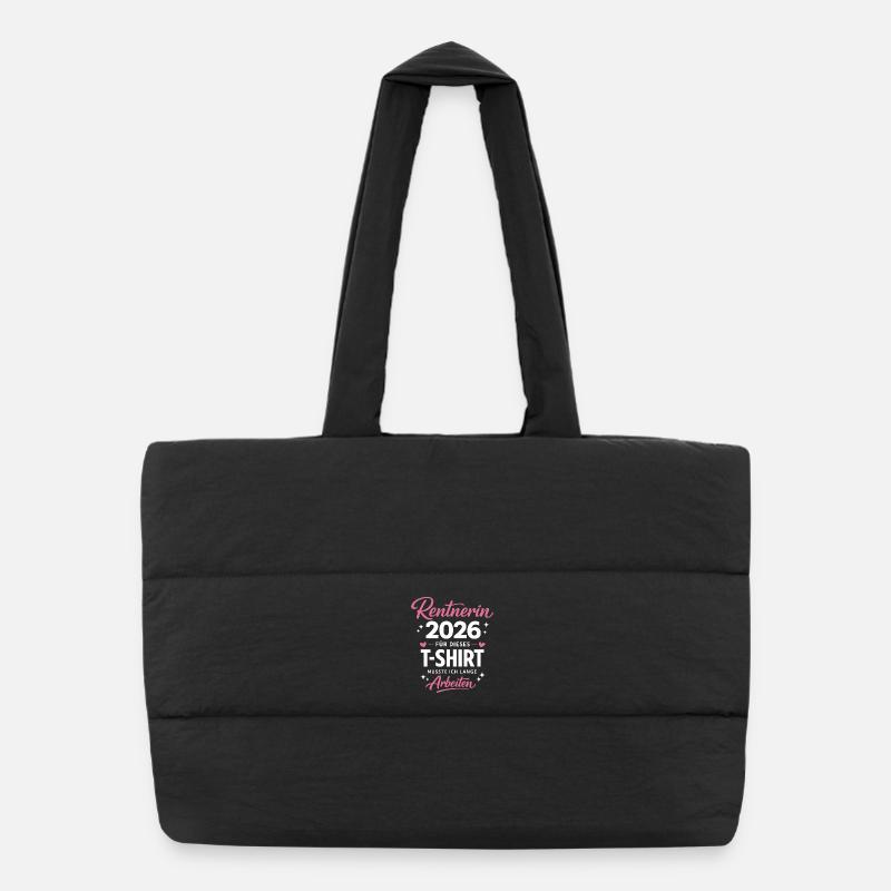 Don de retraite Pension 2026 Legend Sac shopping matelassé
