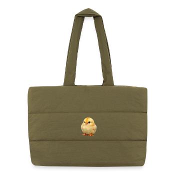 Kleines Sonnenküken - Puffer-Einkaufstasche - safari Green - Vorne