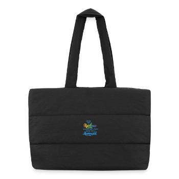 Follow the rainbow - Puffer Shopping Bag - black - Front